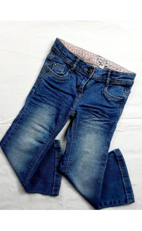 pantalon type jean bleue