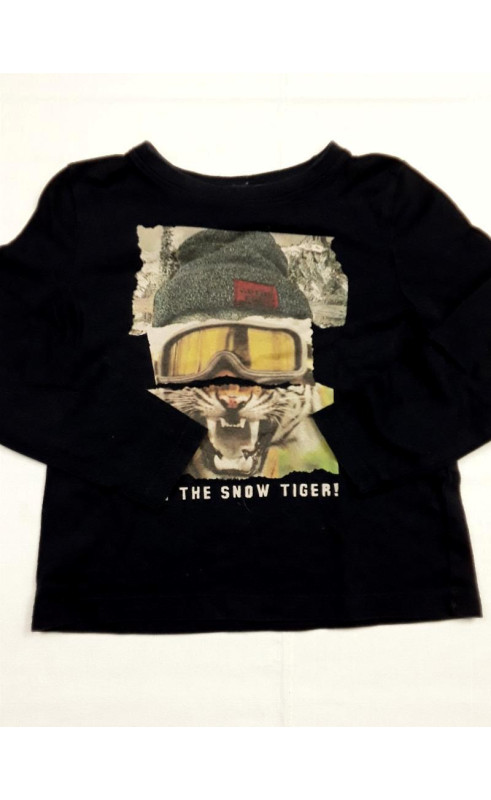 tee shirt ML avec tigre