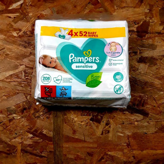 Lot de lingette sensitive pampers