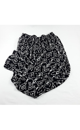 Pantalon de grossesse souple noir et blanc