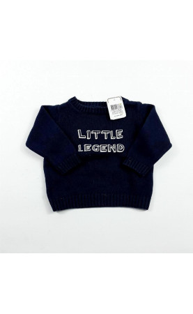 Pull mailles marine "LIttle...