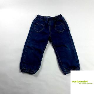 Pantalon en jean ceinture élastique