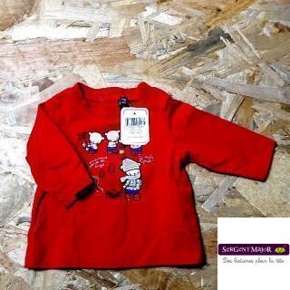 T shirt rouge ours ML