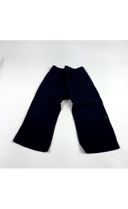 Pantalon style cargo bleu marine