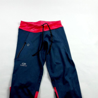Pantalon sport bleu et rose