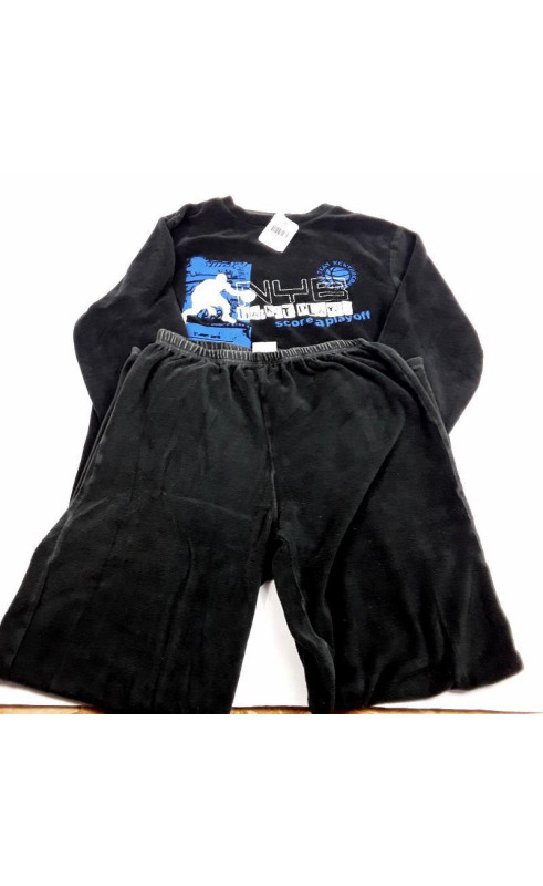 Pyjama velours noir 12 ans