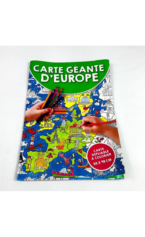Coloriage géant Carte de l'Europe