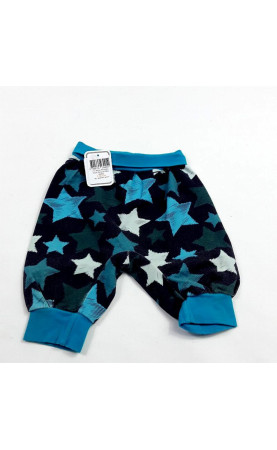 Pantalon court sarouel bleu étoiles
