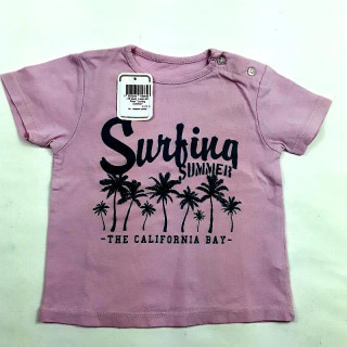 T-shirt MC rose " surfing summer"