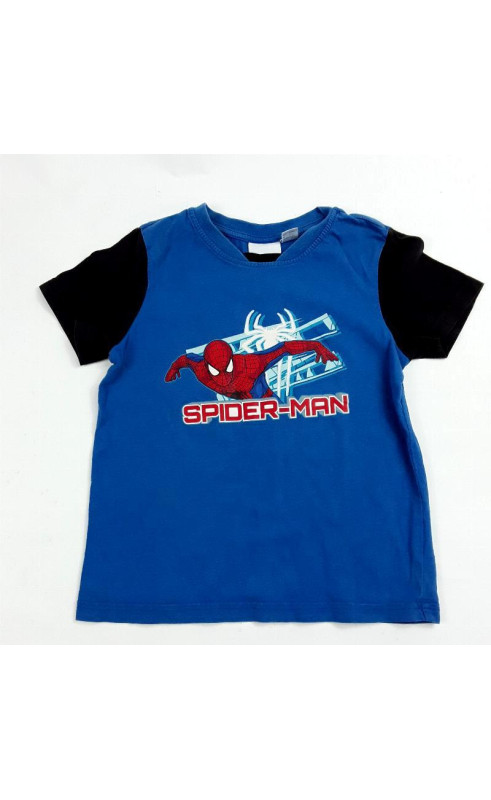 T shirt bleu Spiderman