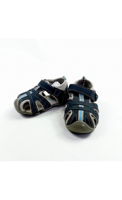 Sandales bleues en cuir T20