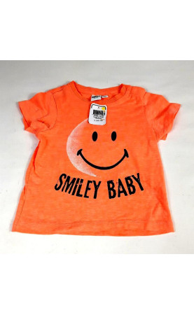 Tshirt MC orange fluo smiley