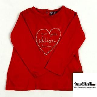 T-shirt ML rouge "Ma petite édition limitée"