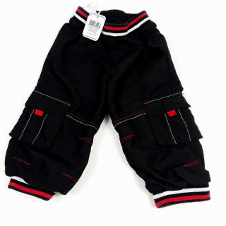Pantalon de jogging noir blanc et rouge