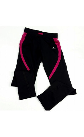 pantalon de jogging noir et rose