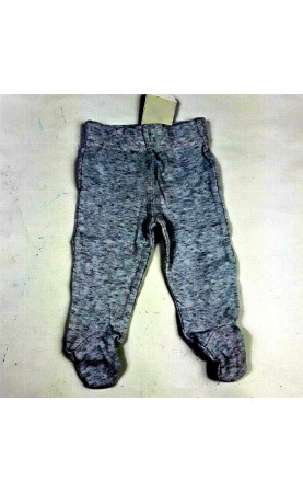 Pantalon tissu gris à pied