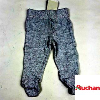 Pantalon tissu gris à pied