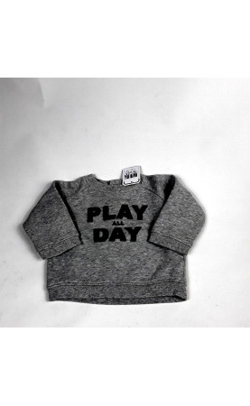 Pull gris play all day
