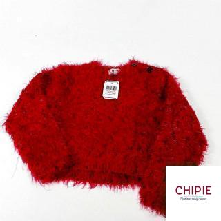 Pull avec poil rouge