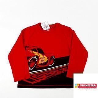 T shirt ML rouge voiture de course