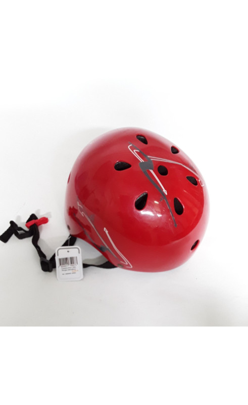 Casque pour vélo rouge