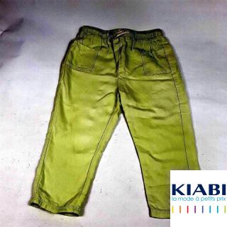 Pantalon en toile vert clair