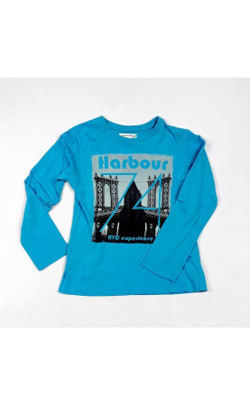 T shirt ML bleu ciel "Harbour"