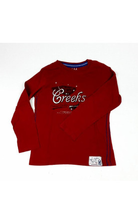 T shirt ML rouge voiture creeks