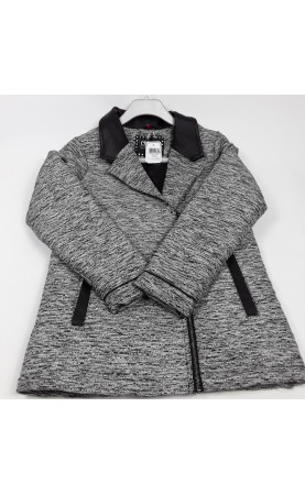 Manteau gris chiné