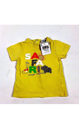 T shirt MC jaune "SAFARI"