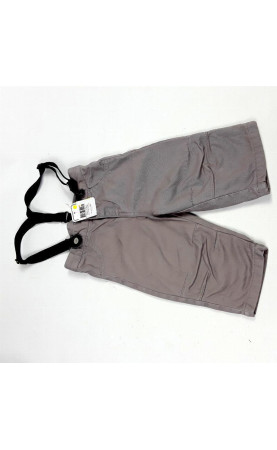 Pantalon gris avec bretelle