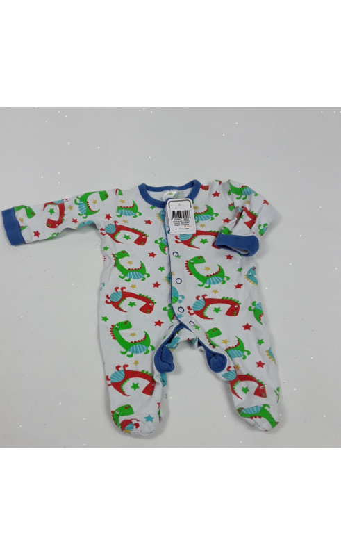 Pyjama blanc motif dragon et couleur