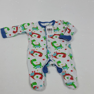 Pyjama blanc motif dragon et couleur