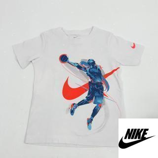 t-shirt mc blanc logo nike orange