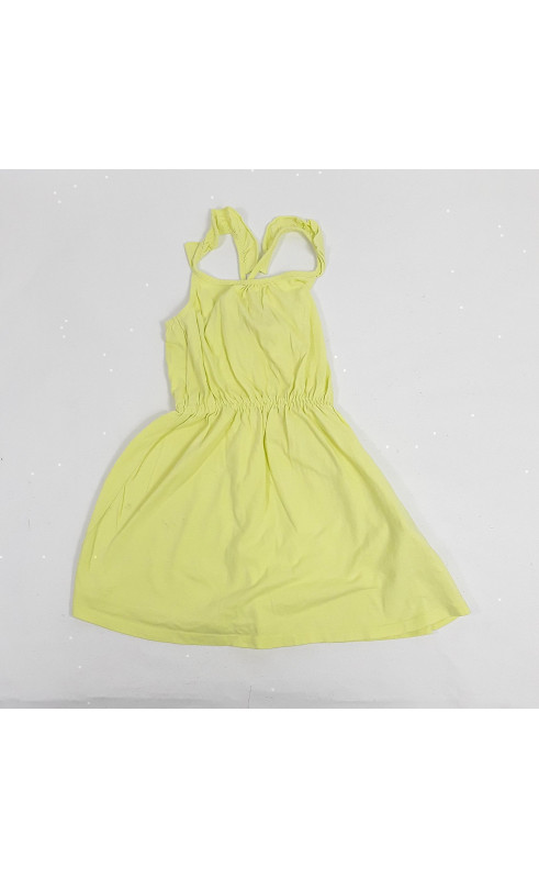 Robe jaune fluo à bretelle