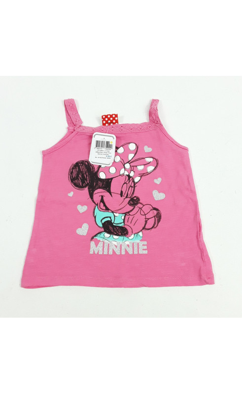 Débardeur rose fluo minnie