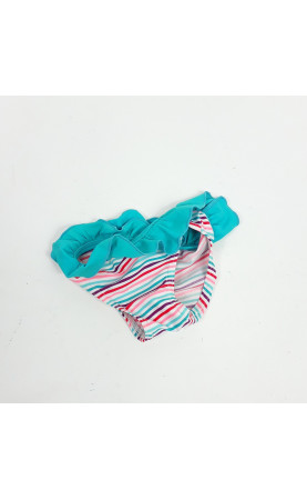 Culotte de maillot de bain à froufrou bleu