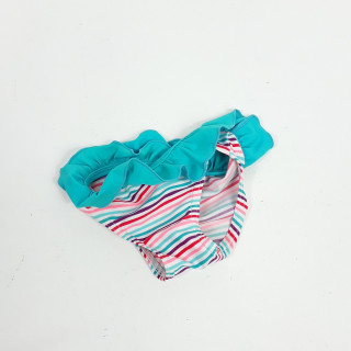Culotte de maillot de bain à froufrou bleu