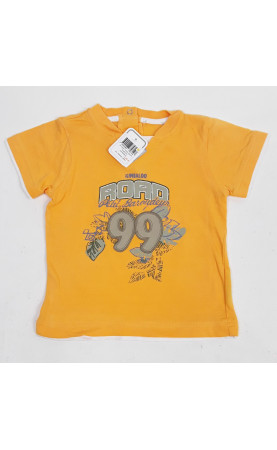 T-shirt jaune " road 99 "