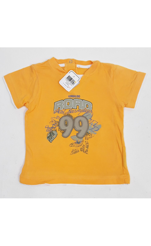 T-shirt jaune " road 99 "