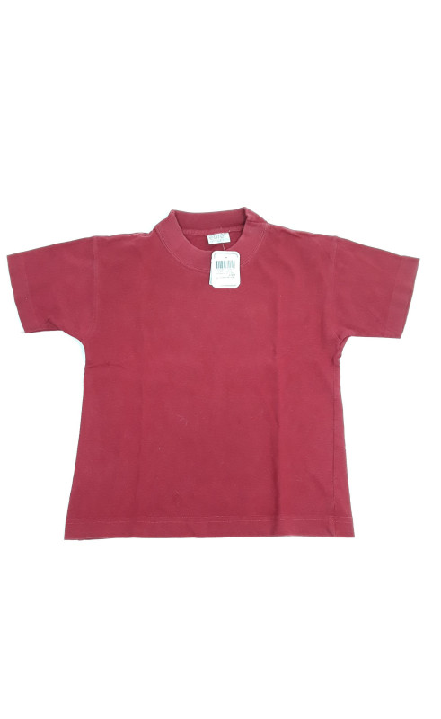 T-shirt MC bordeaux uni