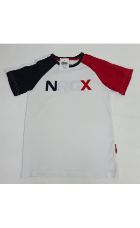 T-shirt MC manche bleu et rouge " nrgx "