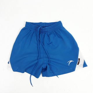 Short de sport bleu et blanc