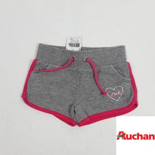 Short gris et rose " power"