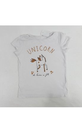 T-shirt MC blanc " unicorn...