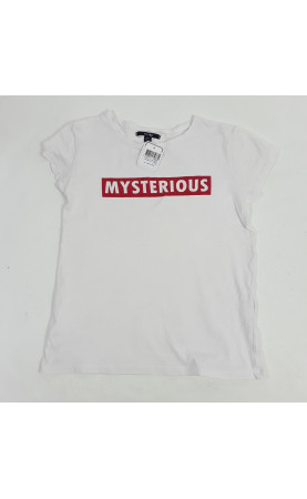 T-shirt Blanc " mysterious "