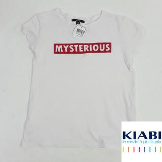 T-shirt Blanc " mysterious "