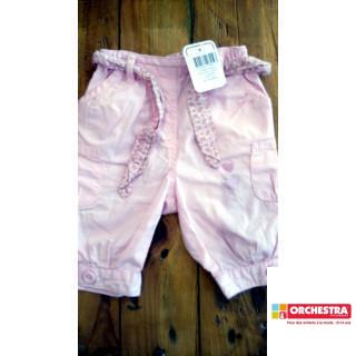 Pantalon rose avec ceinture