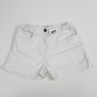 Short en jeans blanc