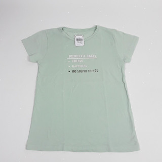 T-shirt MC vert d'eau " perfect day "